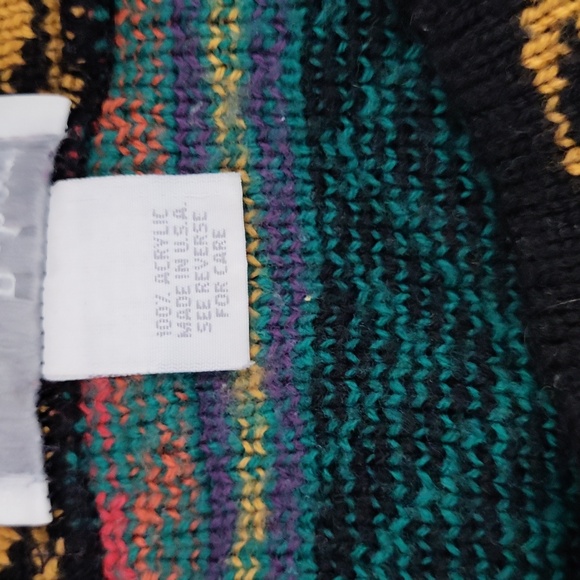 Jessica Roberts Womens Vintage Knit Sweater Colorful 80s 90s Retro Grandpacore - Picture 8 of 9